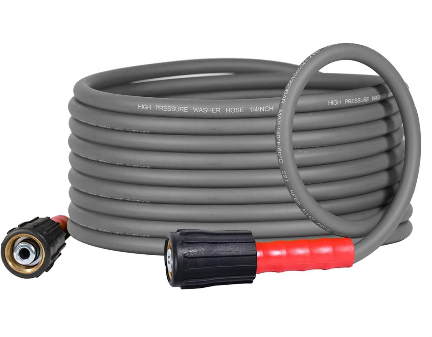 Pressure Washer Hose 50feet Flexible Grey 3200psi
