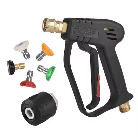 Pressure Washer Gun 4000psi with 5 nozzle & Electric Plug Adapter