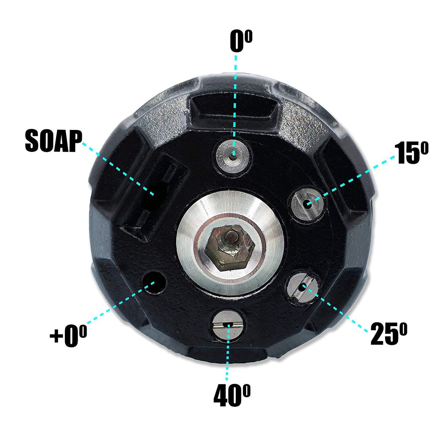 6 in 1 nozzle for pressure washer max 3400psi