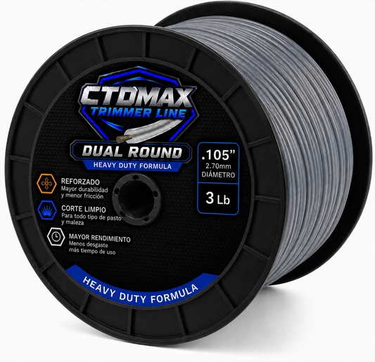 .105" Dual Round 3lb (approx. 609') Trimmer Line Spool