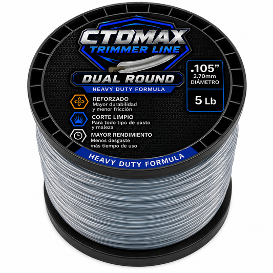 .105" Dual Round 5lb (approx. 1,015') Spool Trimmer Line