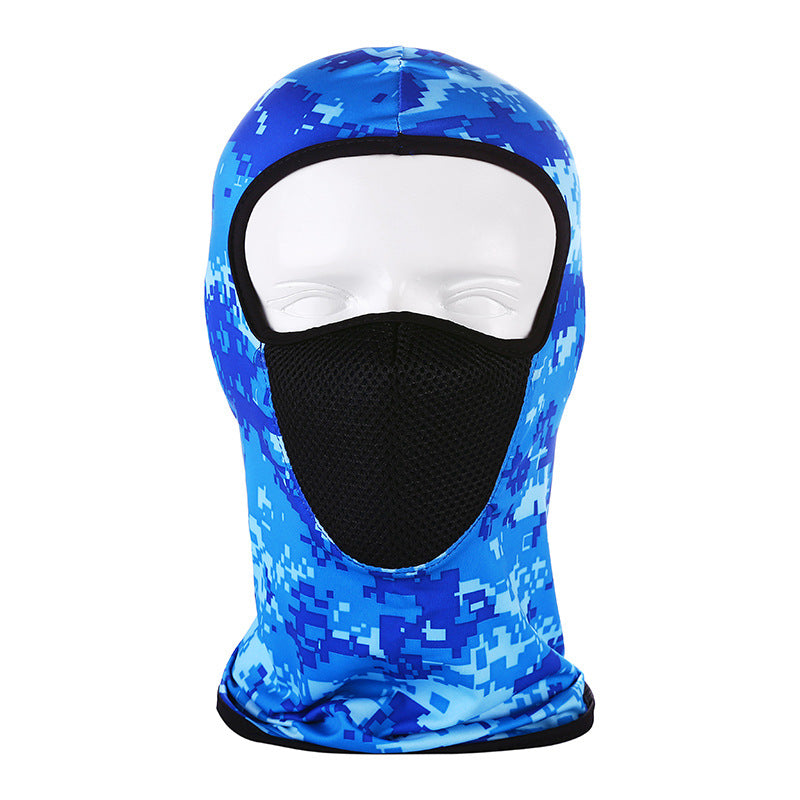 Face Mask Outdoor Protection Blue Camouflage (CTD111)