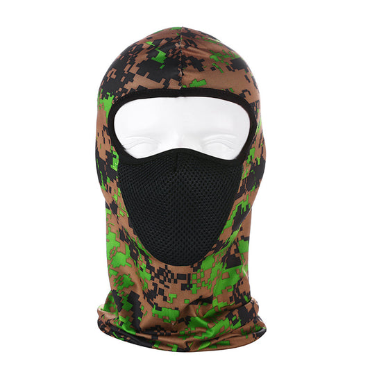 Face Mask Outdoor Protection Green Camouflage (CTD110)