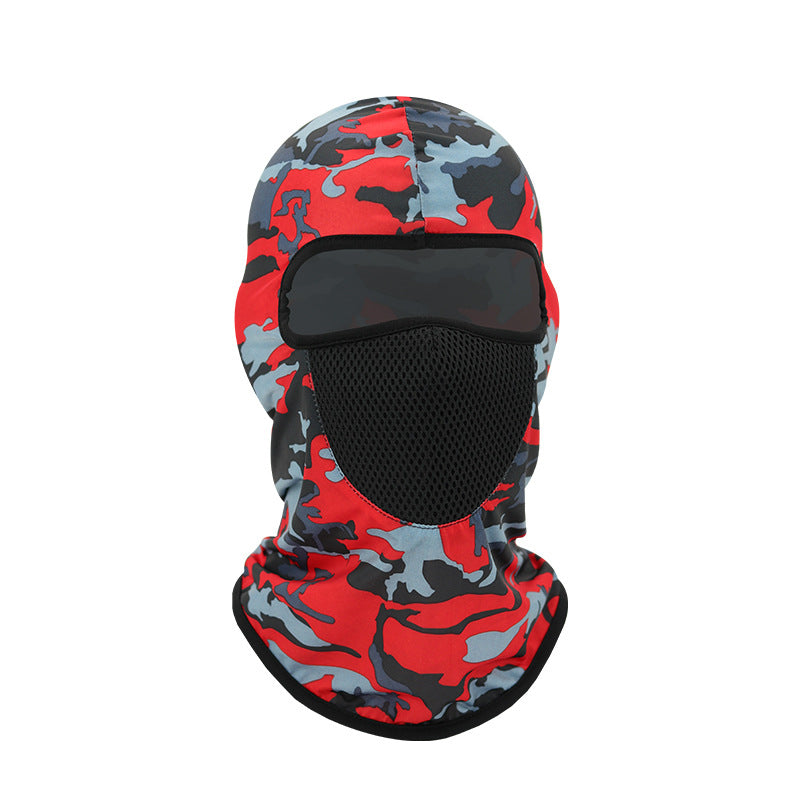 Face Mask Outdoor Protection Red Military